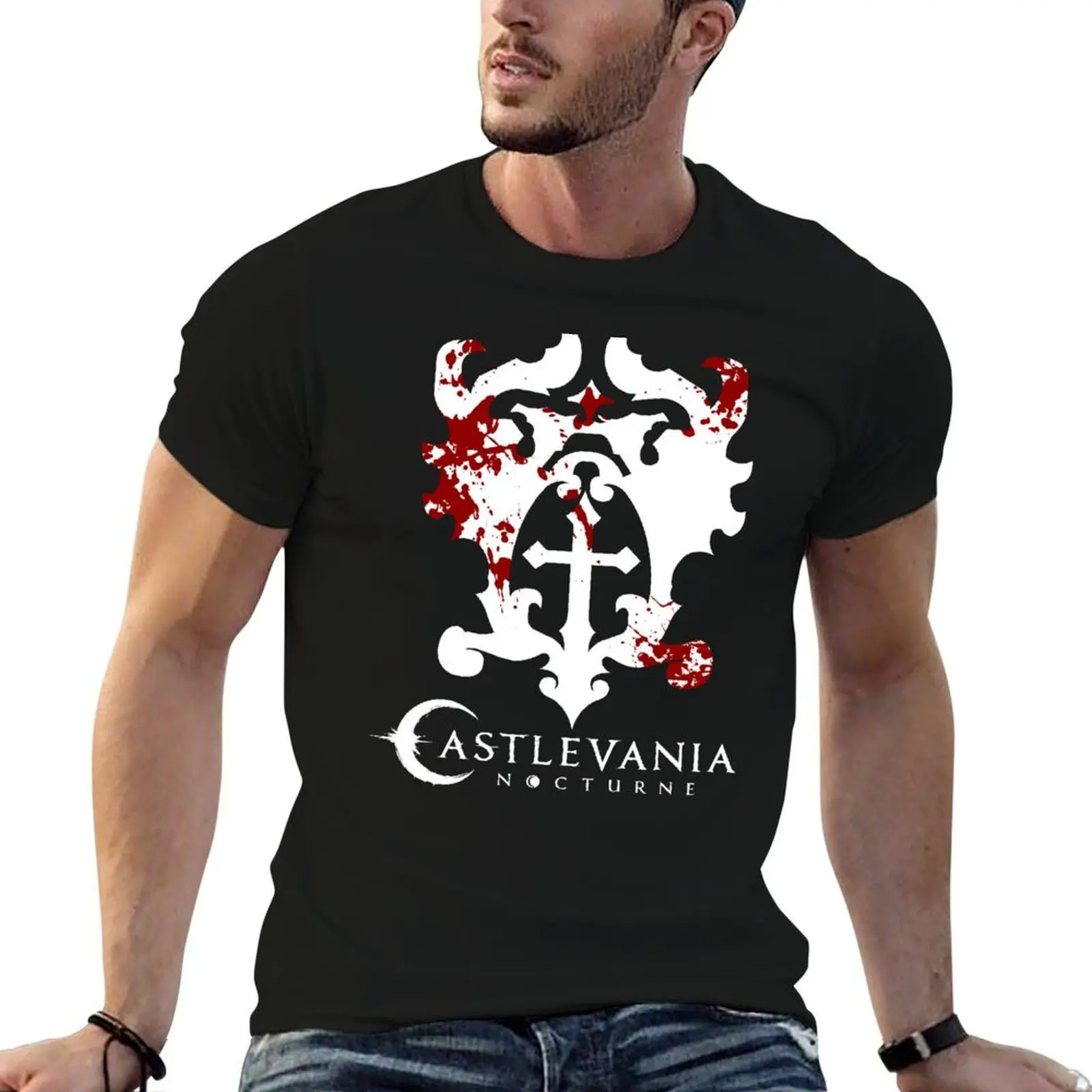 Camiseta CASTLEVANIA, NETFLIX, Nocturne, Richter Belmont, camiseta informal para el trabajo