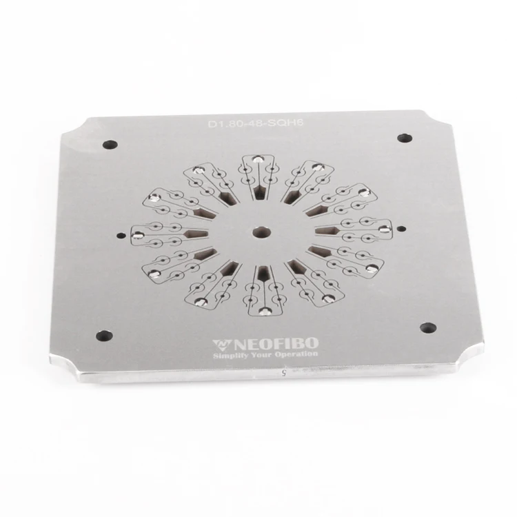 LC LSH Four Corners Pressurized Holder Jig Fiber Ferrule Polish Jig Fiber Optic Foursquare Pressure Polishing Fixture