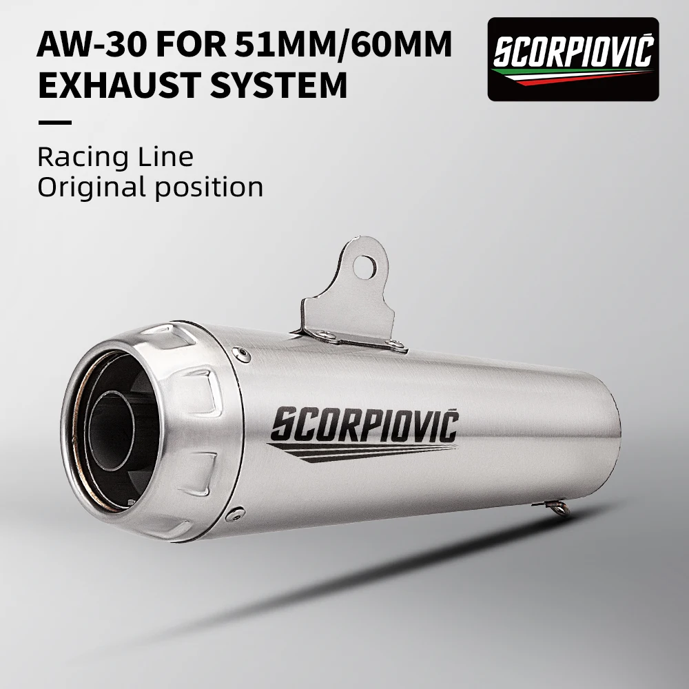 

Для 51 мм 60 мм глушитель выхлопной системы мотоцикла с DB Killer R3 Z900 RC390 DUKE1290 NSS750 CBR650 NS200 MT07 AW30