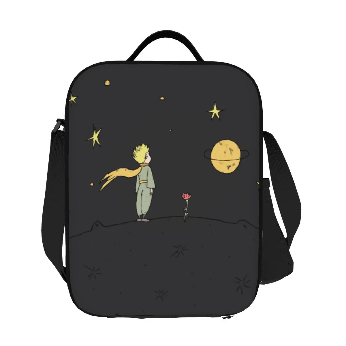 Classic Fiction The Little Prince Thermal Insulated Lunch Bags France Fairy Tale Lunch Tote for Outdoor Picnic Bento Food Box