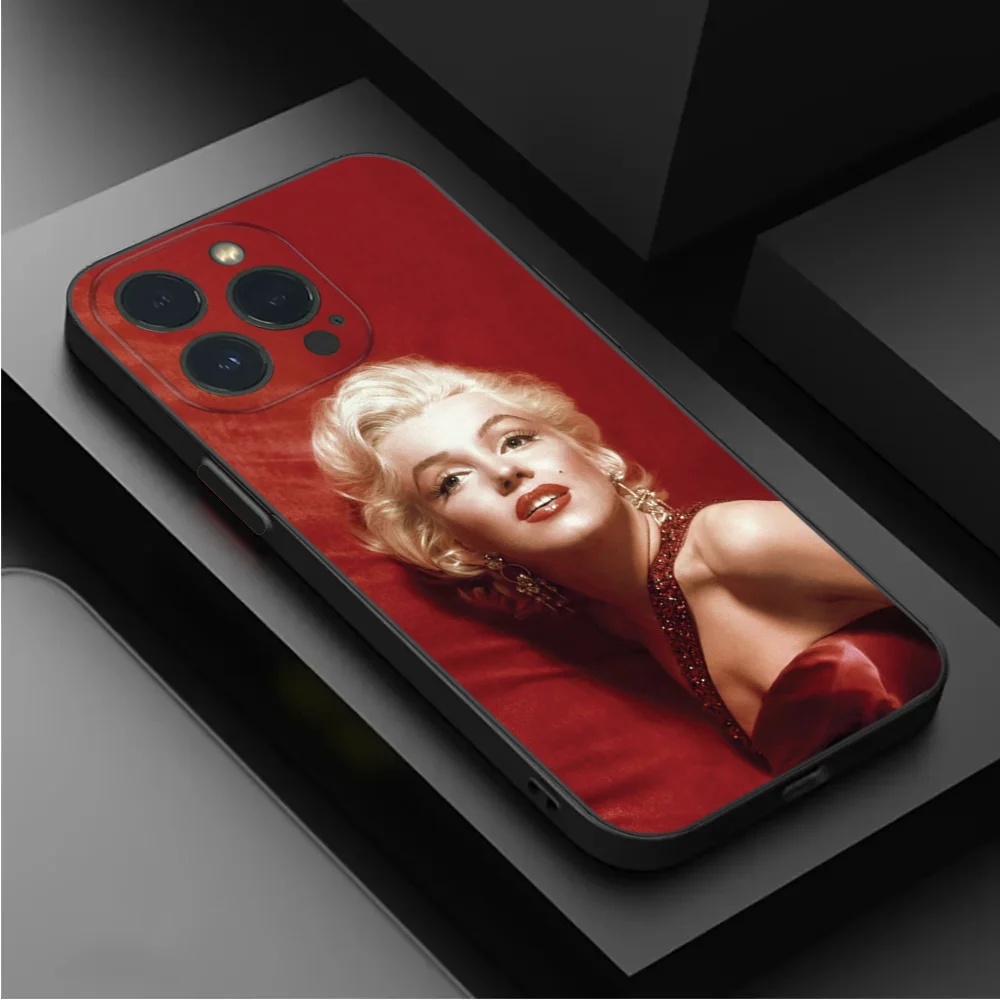 Сексуальный чехол для телефона M-Marilyn Monroe IPhone 16 15 14 13 12 Mini 11 Pro XS Max X XR SE5 6 7 8 Plus мягкий Фото №6