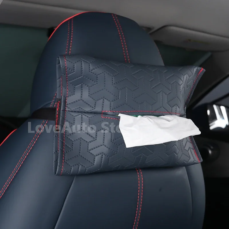 

For BYD Yuan Plus Atto 3 2021 2022 2023 Car Tissue Bag Storage Bag Dashboard Central Control Multifunctional Tissue Bag