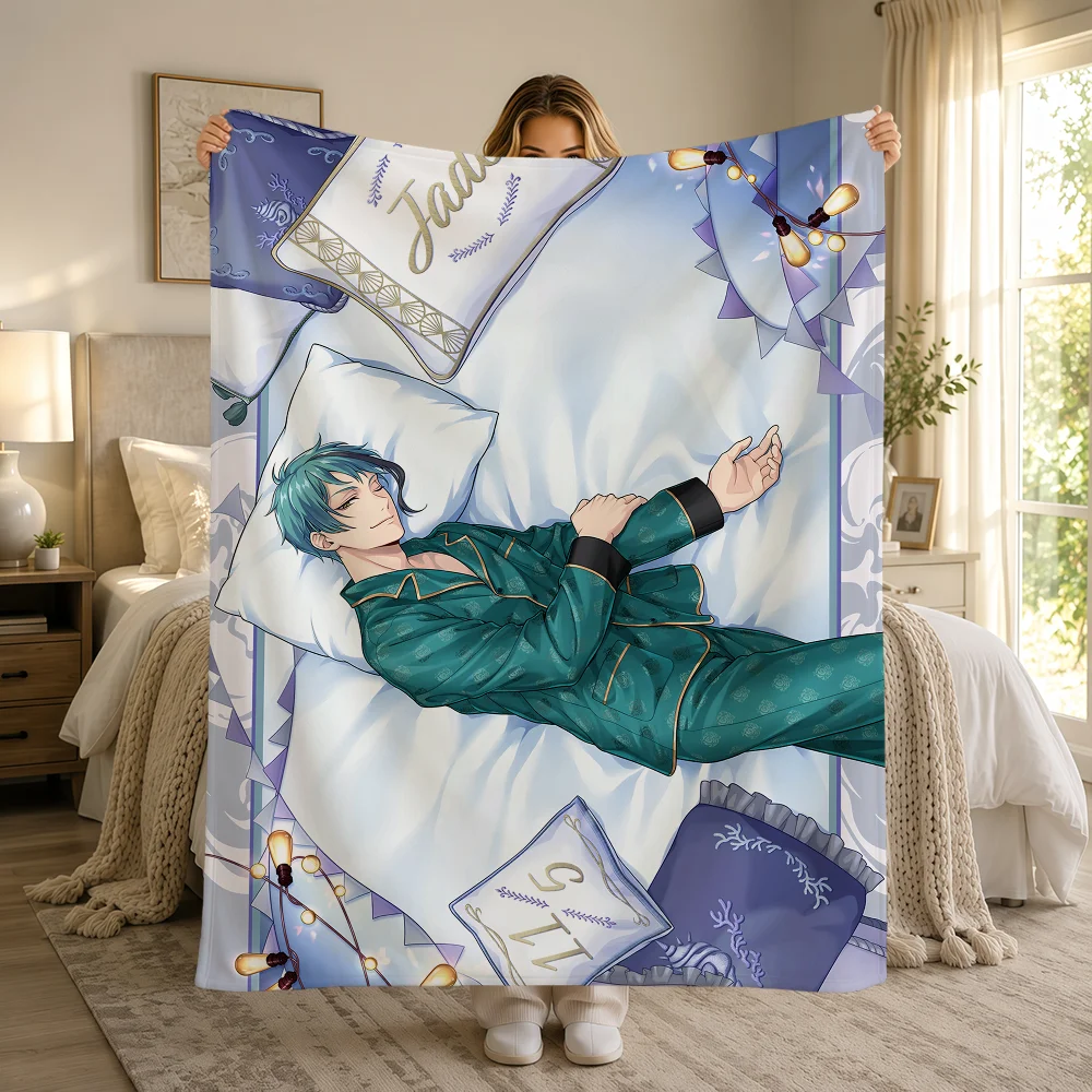 Card SSR T-Twisted Wonderland Ace Azul Cater Idia Warme Weiche Plüschdecke Sofa Wohnzimmer Nickerchen Zuhause Schlafzimmer Geschenk Flanell Hogar – Detail 18