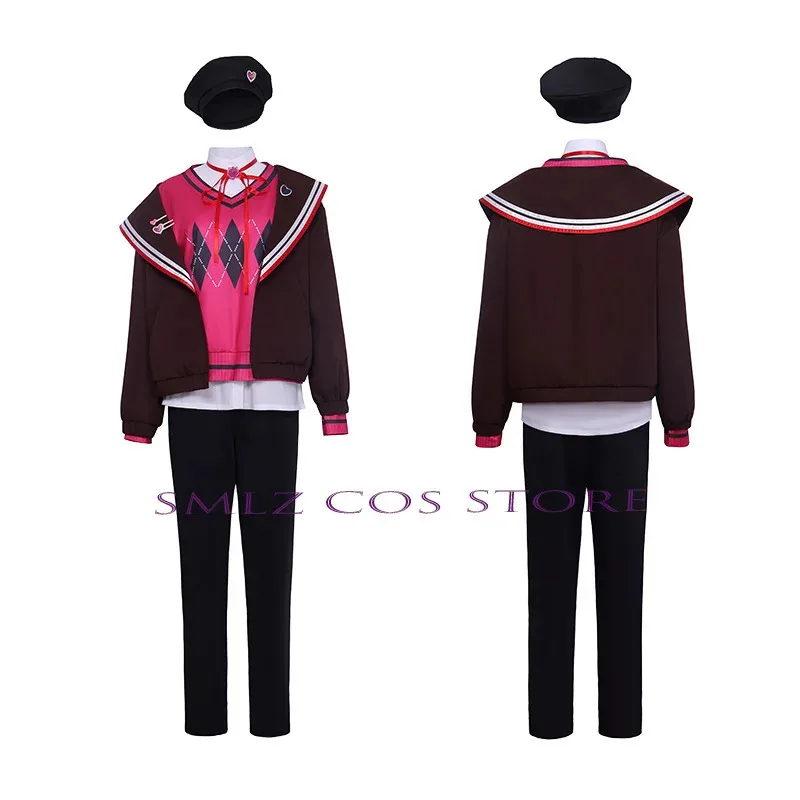 عيد الحب تويا Aoyagi تأثيري أنيمي مشروع Sekai حية سيئة فرقة زي تويا Aoyagi شعر مستعار PJSK الزي الرسمي رجل الهالوين