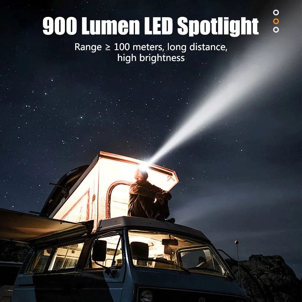 Lampu Kepala LED Sensor COB dengan Klip Topi, Lampu Senter Kepala Isi Ulang USB dengan Baterai Terpasang untuk Memancing dan Berkemah