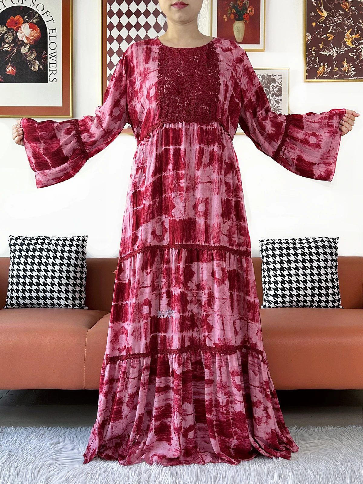 2026 Party Dress African Women - Embroidery Abaya ulasan dan harga