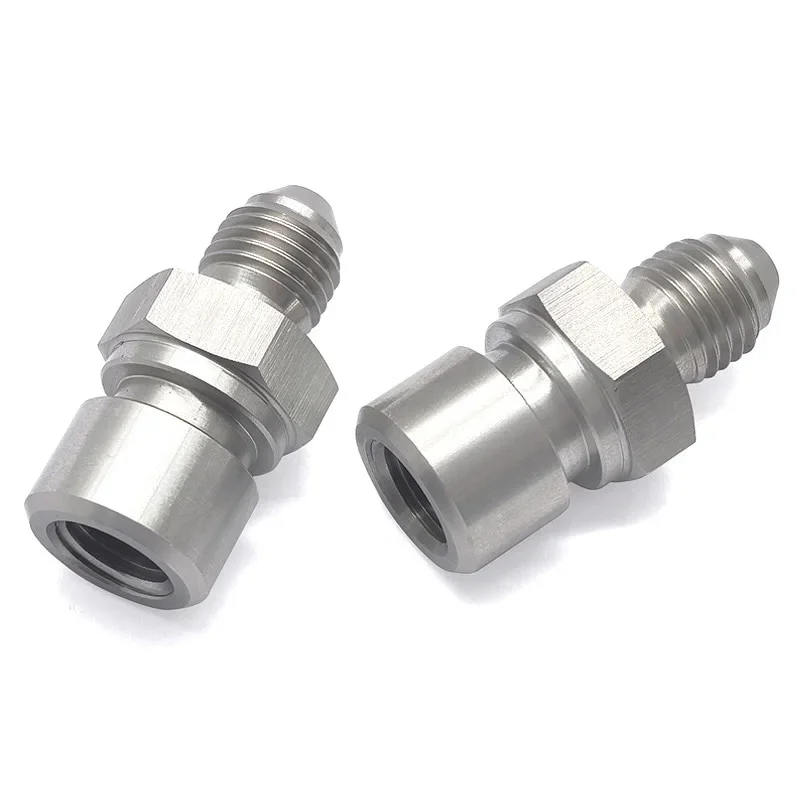 Raccordo adattatore linea freno femmina svasato invertito metrico 4AN 3AN maschio a 3/8-24 M10 in acciaio inossidabile