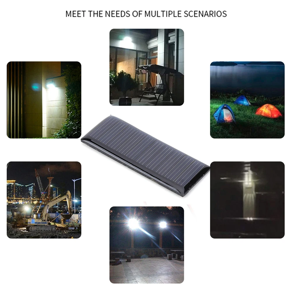 1/2 Pcs Small Solar Power Panel 5V 0.23W 45MA Pocket Solar Charging Panel 58*23MM Polysilicon for 3.7V Battery Charger