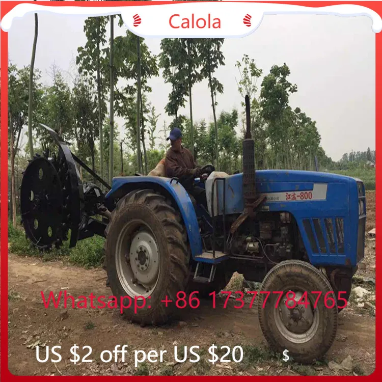 Tractor Rotary Ditcher Deep Trencher, High Efficiency Gearbox Ditching Machine with Core Parts