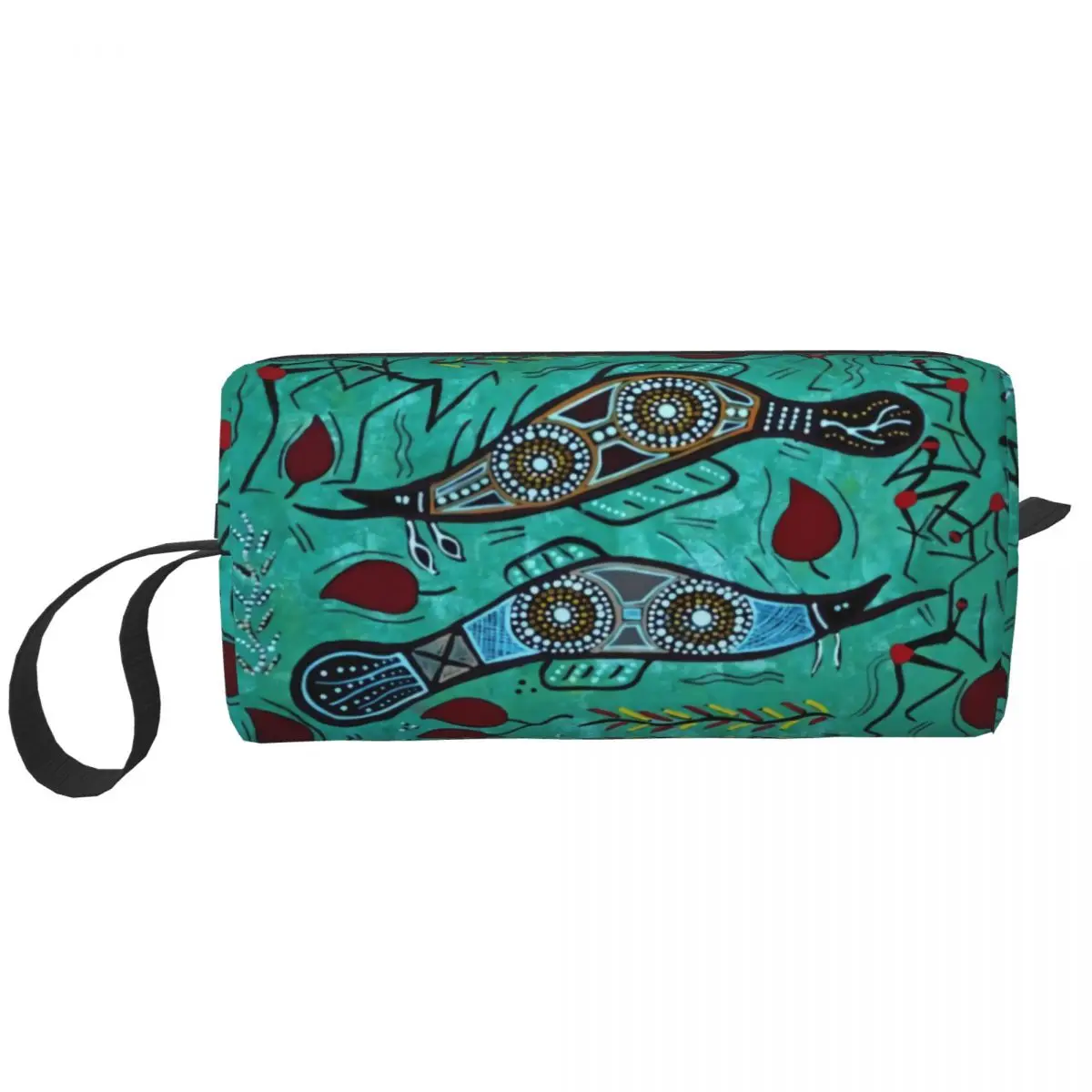 

Custom Cute Australian Aboriginal Art Travel Toiletry Bag Women Cosmetic Makeup Organizer Beauty Storage Dopp Kit
