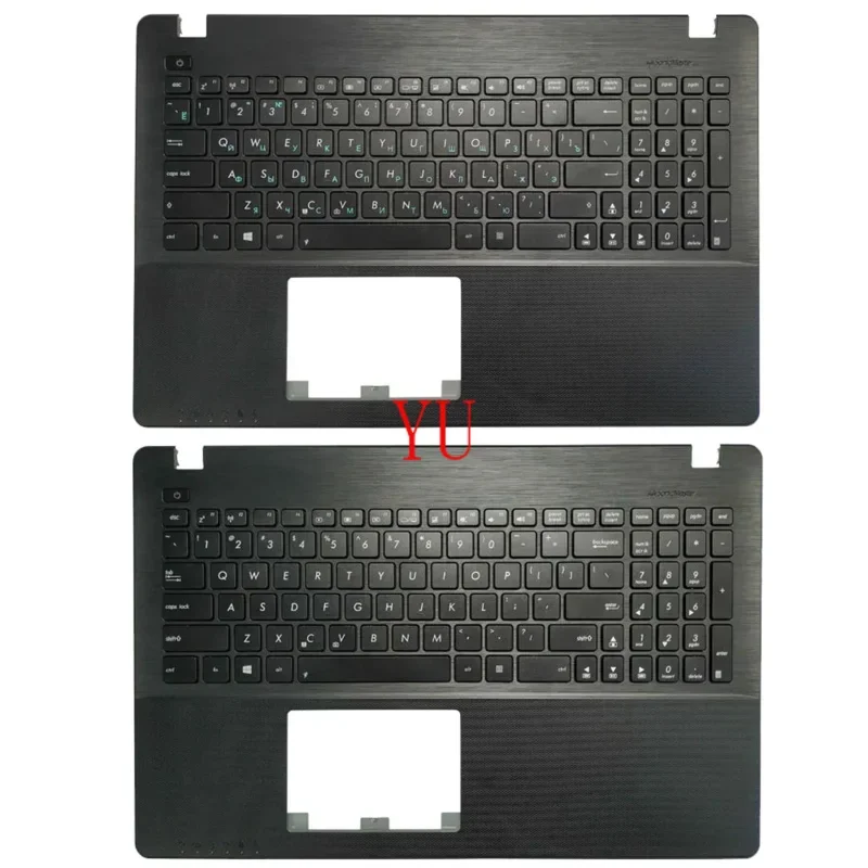 New Russian/US Keyboard For ASUS X550 K550V X550C X550VC X550J X550V A550L Y581C F550 R510L S501 With Black Palmrest Upper Cover