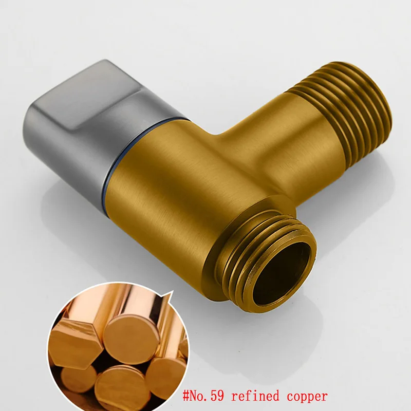 1PCS Full Copper Mini Washing Machine Faucet Dedicated Triangular Valve Switch Household 4-Point/6-Point Threaded Water Valve