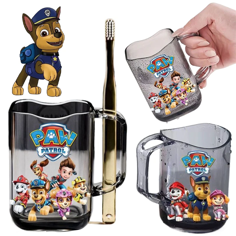 380ML PAW Patrol Toothbrush Cup Bathroom Wash Brush Cup Anime Boy Girl Portable Plastic Mouthwash Cup Bathroom Accessories Gift