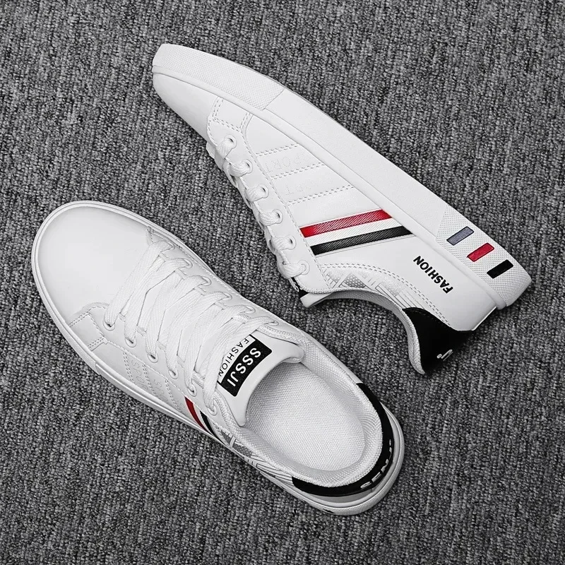 Men's Sneakers White Casual Shoes Men Original Lightweight Luxury Shoes for Men Breathable Flats Men's Sneakers Chaussure Hommes view 3