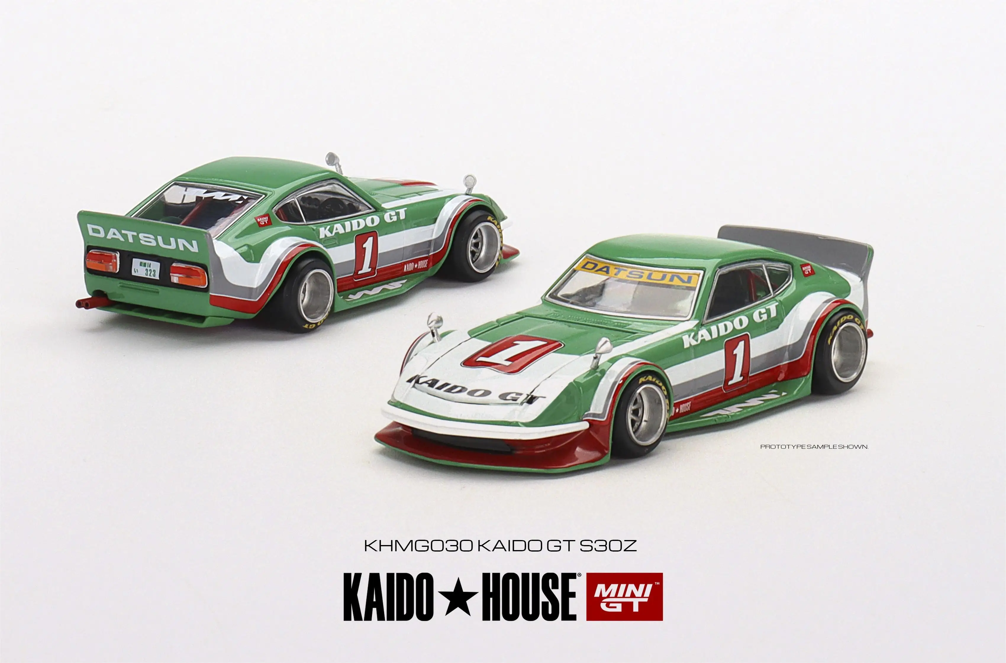 

Литье под давлением модель автомобиля DATSUN #1 S30Z TSM KAIDO HOUSE MINIGT 1:64 #030