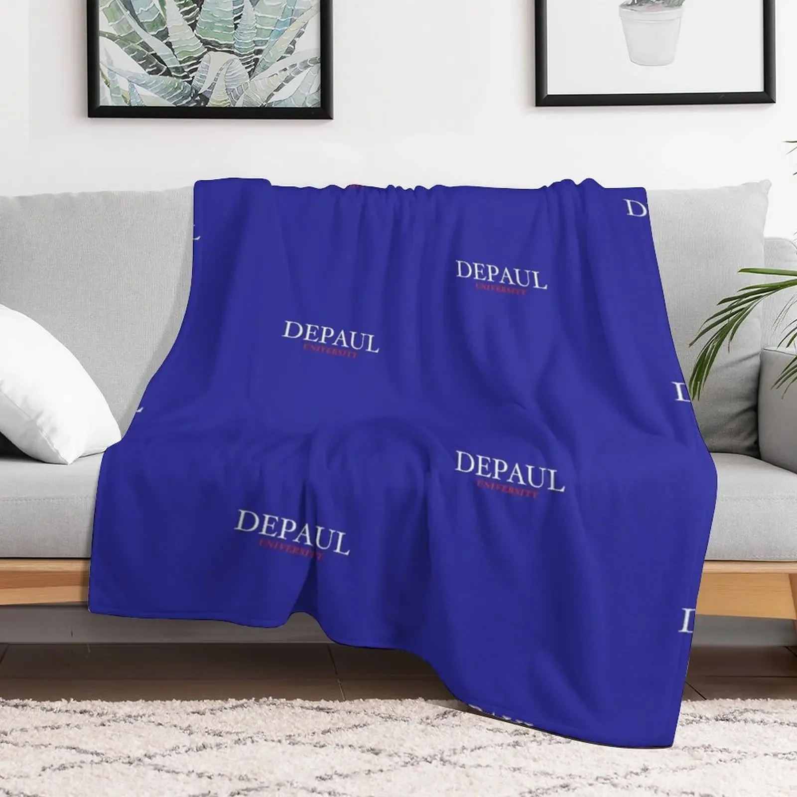 DePaul University Classic Throw Blanket Plush Decoratives Blankets