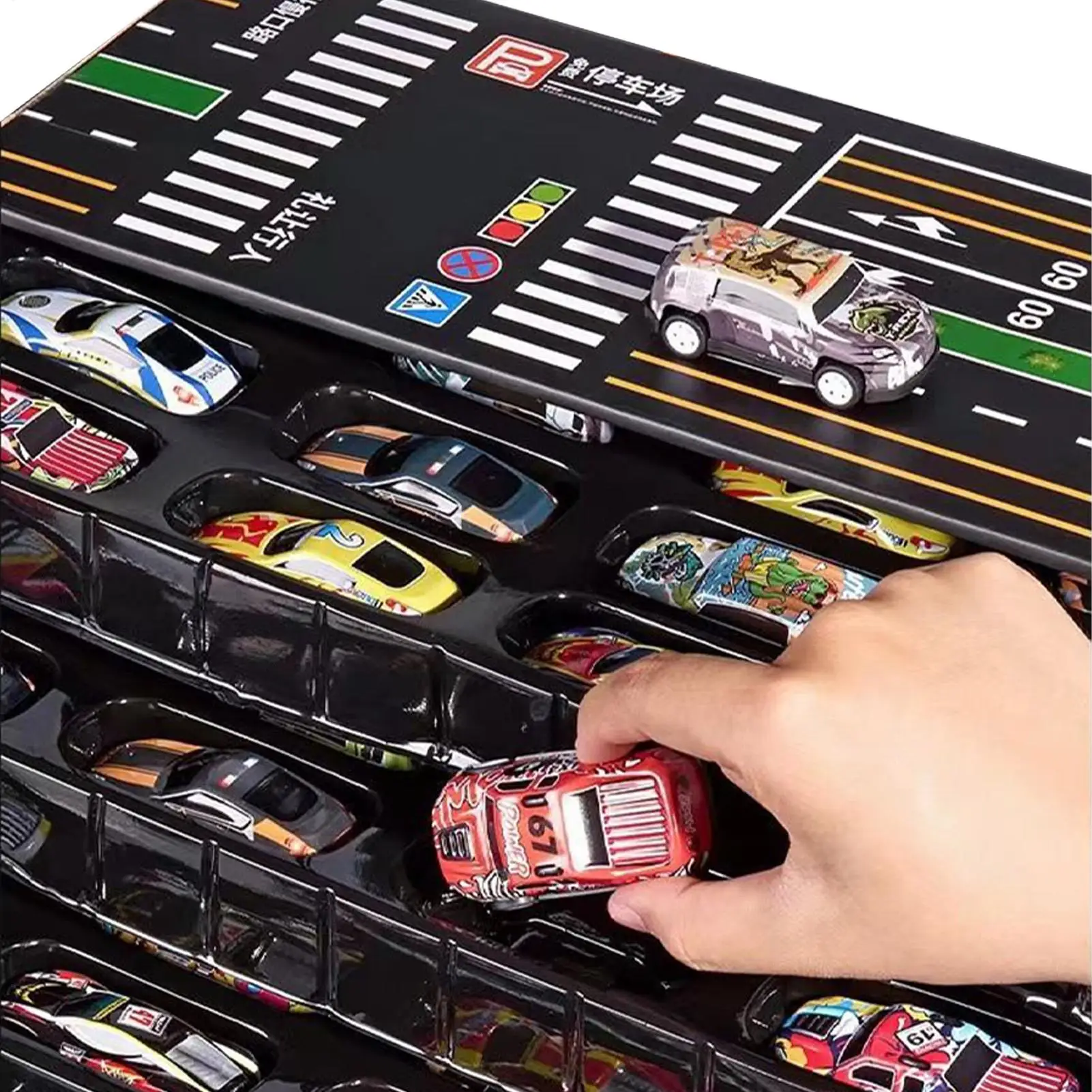 Toy Cars 48 Pieces Inertia Vehicle Models Pull Back Cars for Boy Girl Birthday Party Stocking Stuffers Display Home Decor
