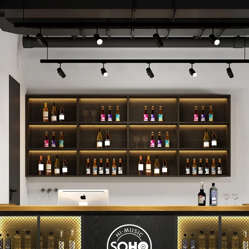 

Drink Salon Bar Wine Cabinets Liquor Storage Club Modern Commercial Wine Rack Holder Retail Armario Para Vinos Home Furniture