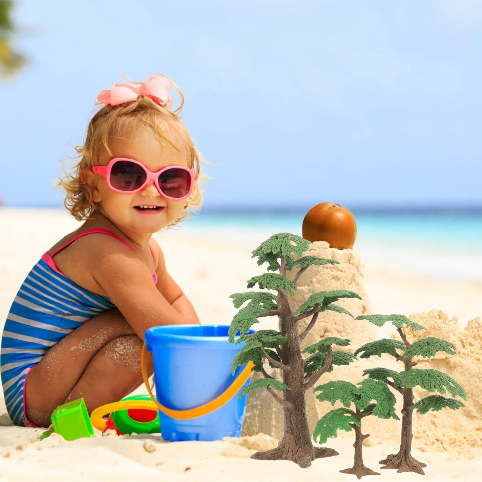 

3Pcs Miniature Tree Simulation Micro Landscape Craft Decor DIY Sand Table Fake Tree Realistic Scene Layout Accessory