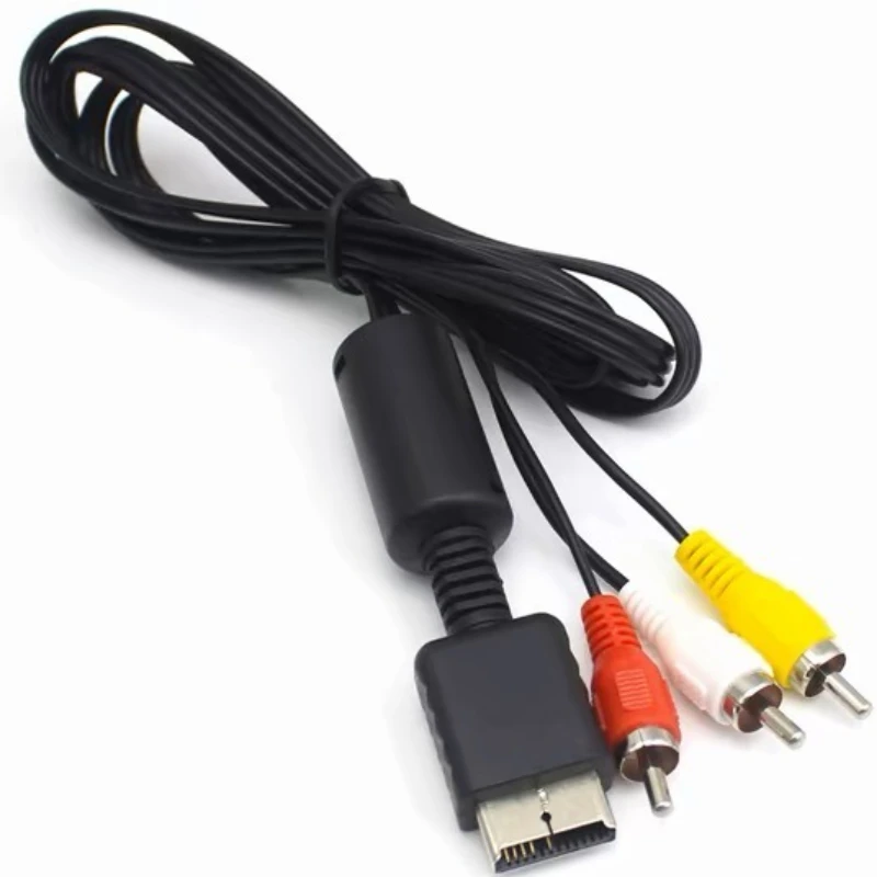 for PS3 PS2 PS1 PlayStation AV Cable Splitter RCA Audio Video Extend Cord Game Player to Monitor TV RCA Wire Converter Adapter