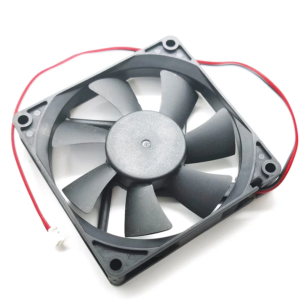 Ultra-Quiet Cooling Fan, rolamento de esferas Duplo, Chassis CPU do computador, 8cm, 8015, 80mm, 12V, 0.075A, 0.9W, 2-fio, 2Pin, 80x80x15mm