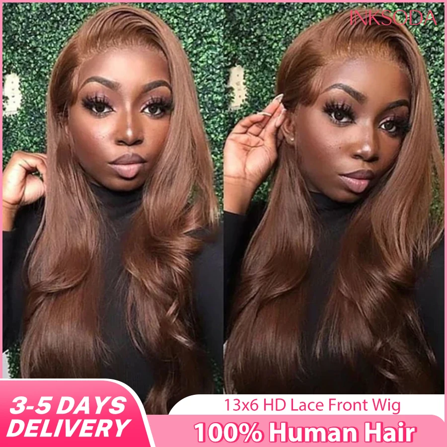 

Объемная волна 220 Плотность Шоколадно-коричневые парики из человеческих волос 40 дюймов 13x4 HD Кружева 13x6 Фронтальный парик Бразильские парики из волос для женщин