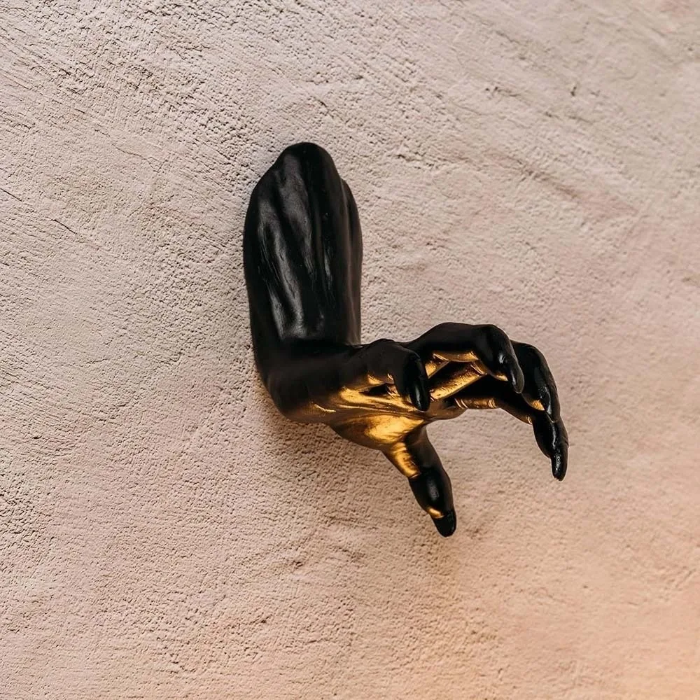 Witch Arm PVC Demon Hand Scary Texture Creepy Design Ghost Claw Solid Body Matte Finish Black Ghost