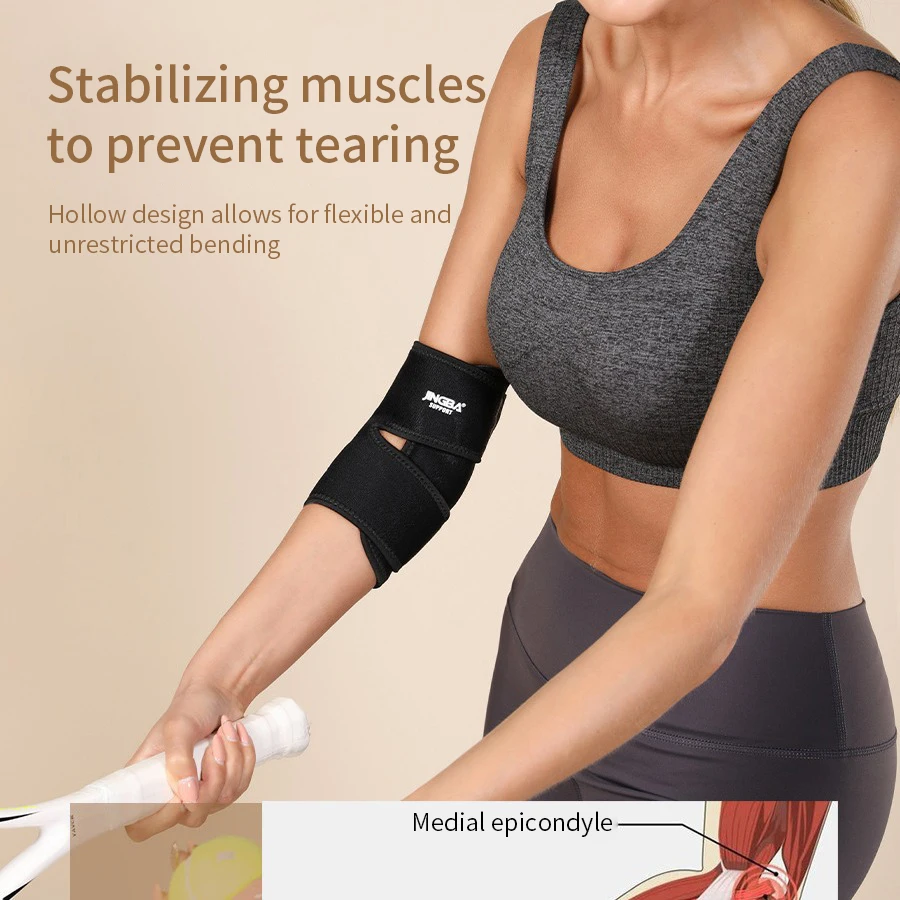 1Pcs Fitness Elbow Brace Compression Support Sleeve for Tendonitis, Tennis Elbow, Golf Treatment - Reduce Joint Pain