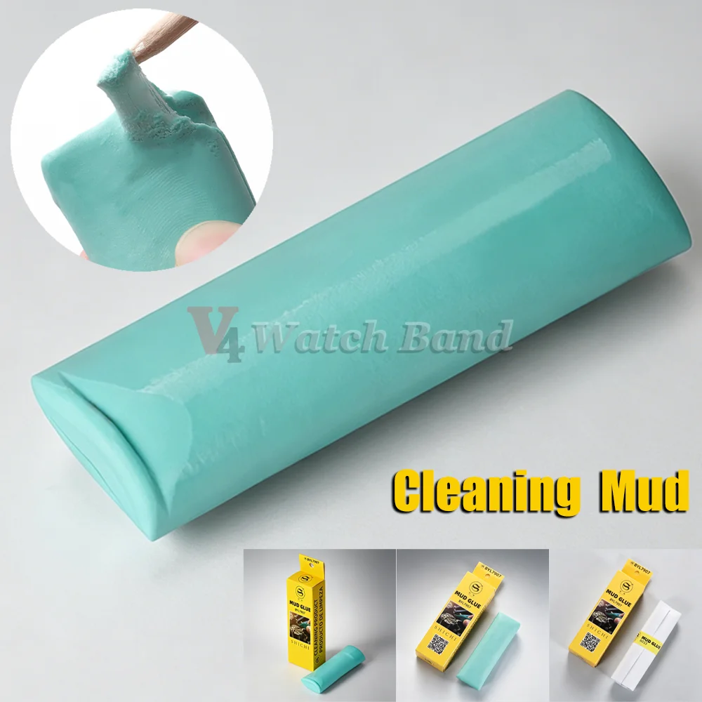 Rodico Putty, Limpiador Profesional de Esferas de Reloj, Barro Bergeon 6033 7033 Verde, Herramienta para Eliminar Polvo de Relojes, Arcilla de Limpieza para Relojeros