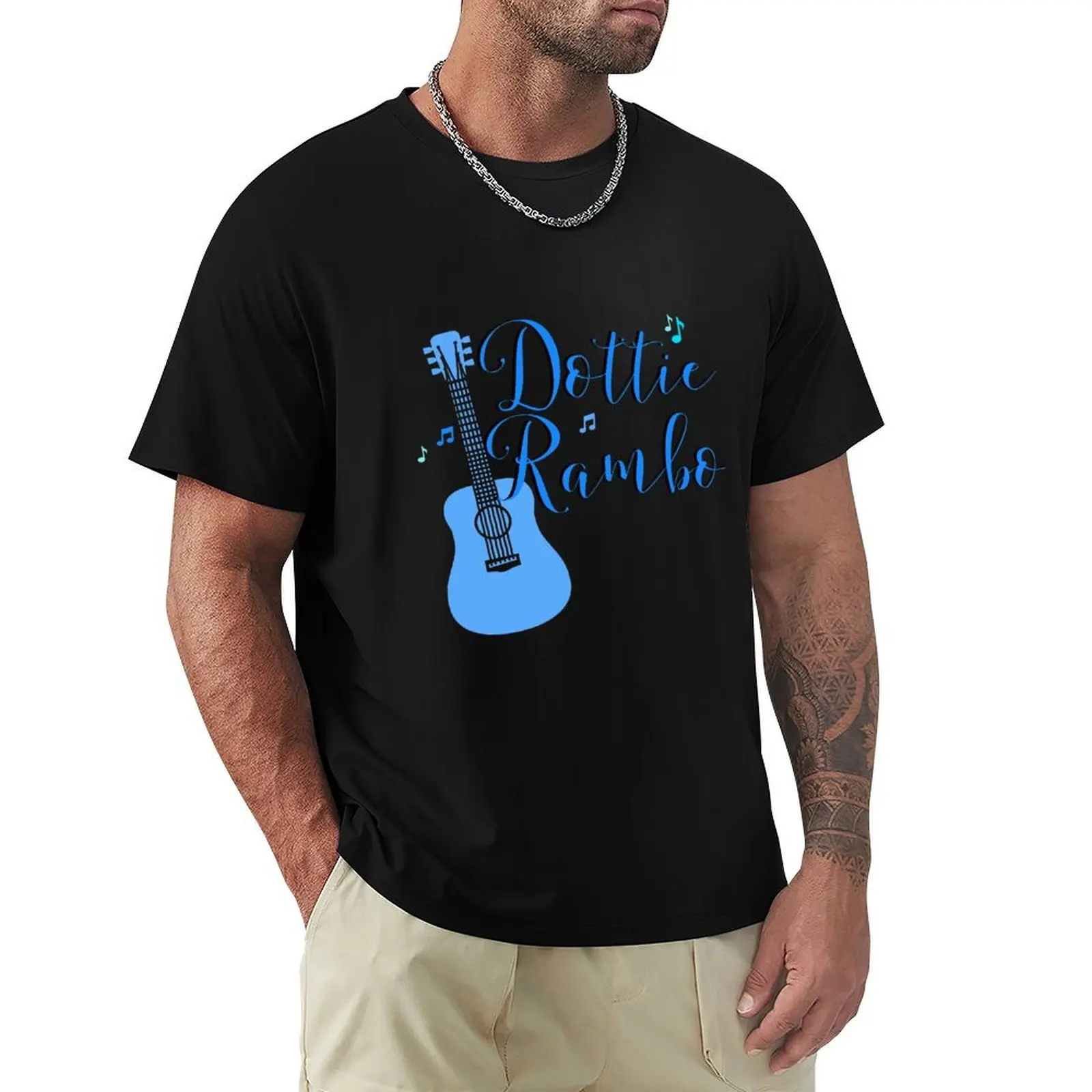 Dottie Rambo (Wording Blue) T-Shirt Lightweight Print T-Shirt
