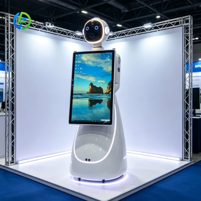 Customized Robotic Photo Booth Robot High Quality Wireless Automatic Rotating Selfie 32 Inch Photography Robot