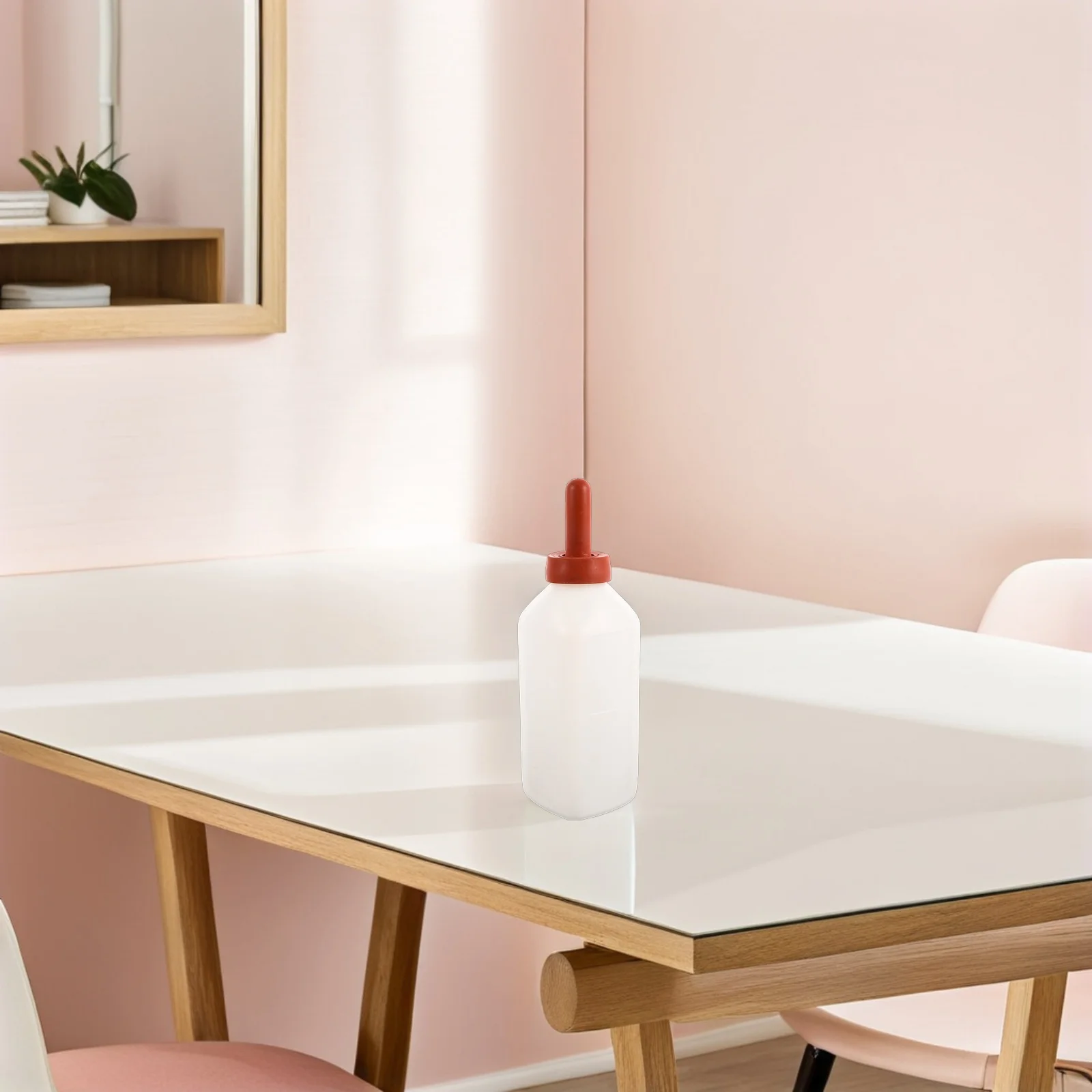 

2 шт., 2 л, ветеринарная вертикальная бутылка для молока для икр, резиновое устройство для кормления сосков, прочные принадлежности для кормления теленка, уход за сельскохозяйственными животными