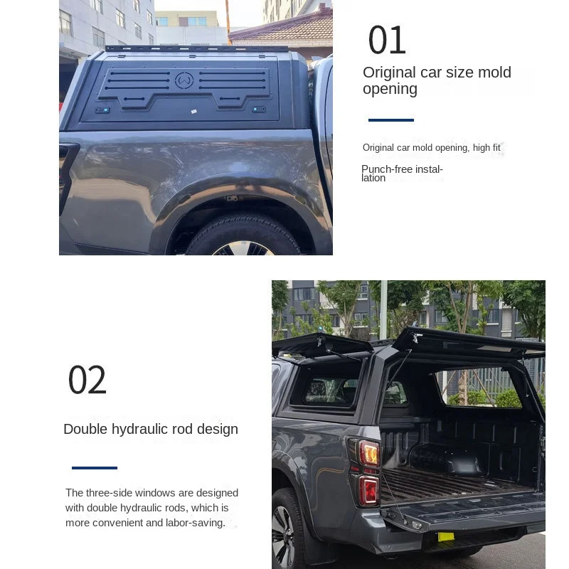 for Jeep Gladiator Tremor Pickup Truck Exterior Trim Bed Cover Manual with Locking Tonneau Cover