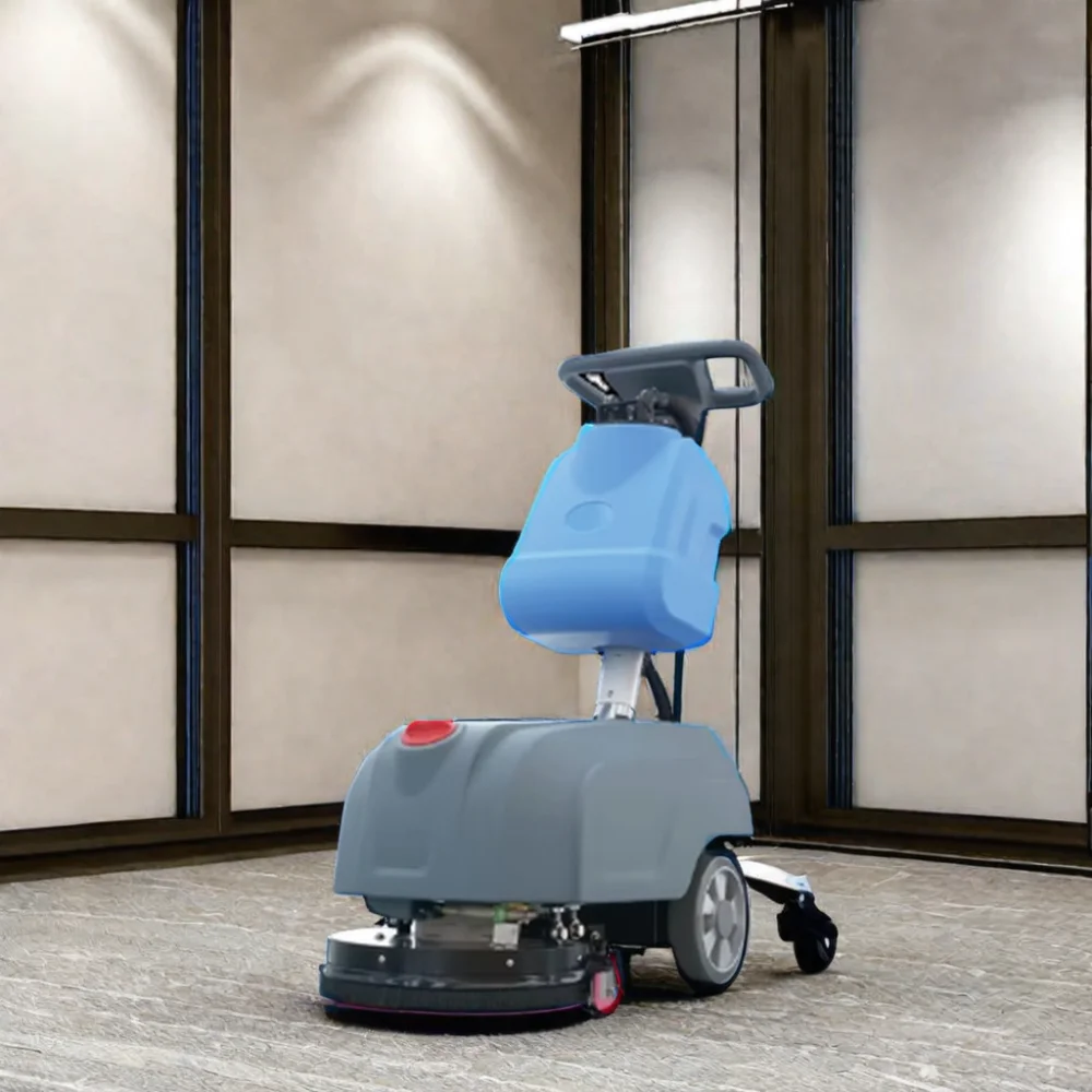 New Condition Electric Floor Cleaning Machine Hand Push Walk-Behind Scrubber