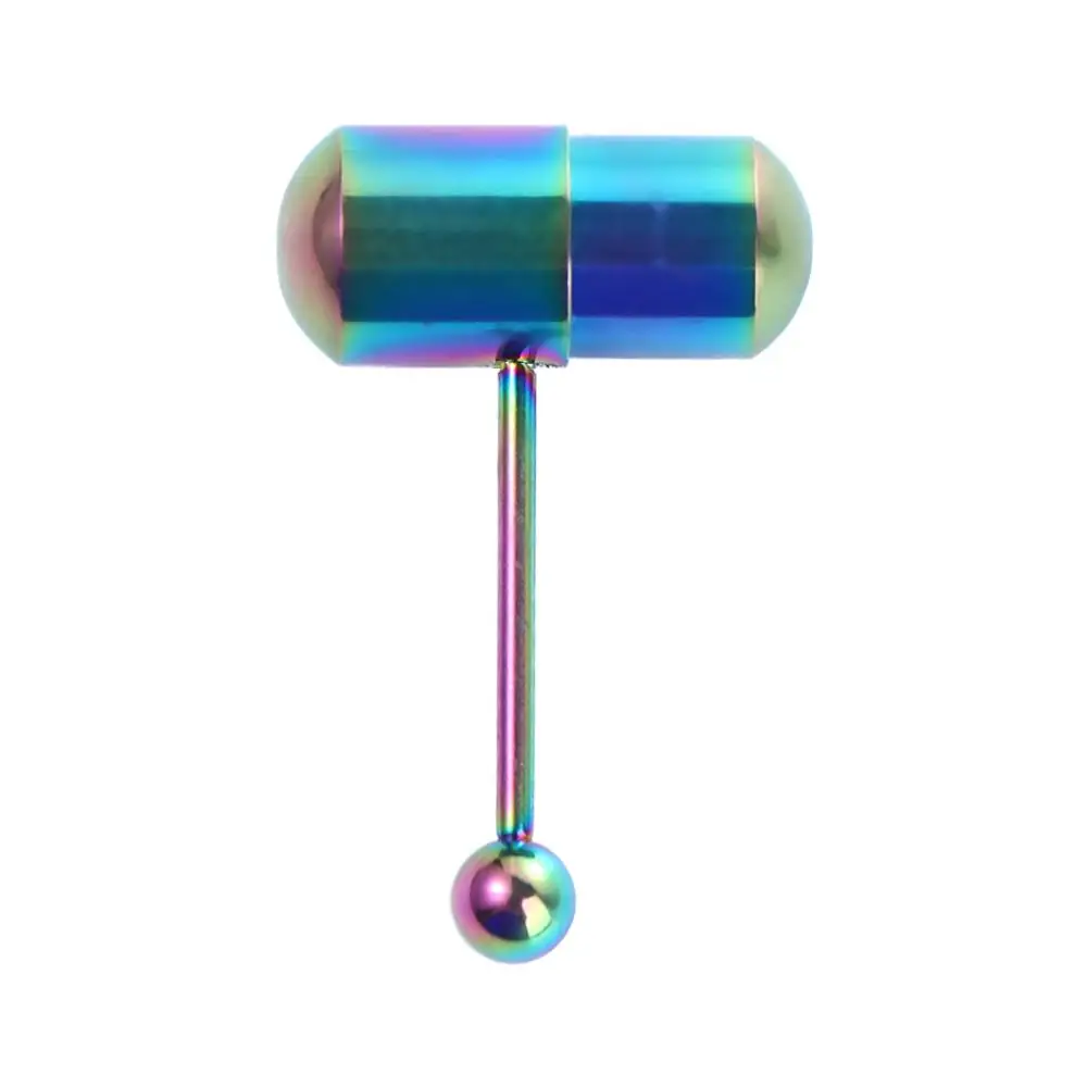 Fashion Women Vibrating Barbell Titanium steel Stainless Steel Body Jewelry Vibrating Tongue Nail Piercing Jewelry Tongue Ring view 3