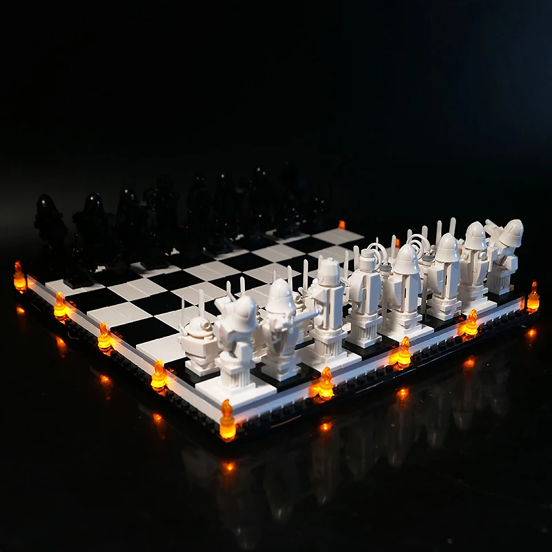 Diy LED Light Kit For LEGO 76392 Wizard’s Chess (Only LED Light,Without Blocks Model )