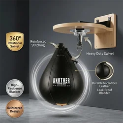 Boxing Speed Ball Pear Ball Training Speed Use Boxing Ball Mat Pattern Black Punching Balls Can Be Matched with A Spinner