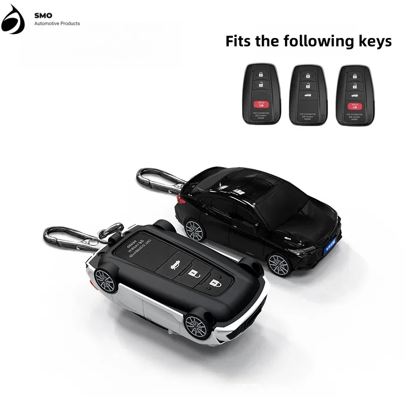 For Toyota Asiatic Dragon Key Cover with Lights Car Keyfob Car Model Key Protector Auto Accessories Creative Personalized Gifts