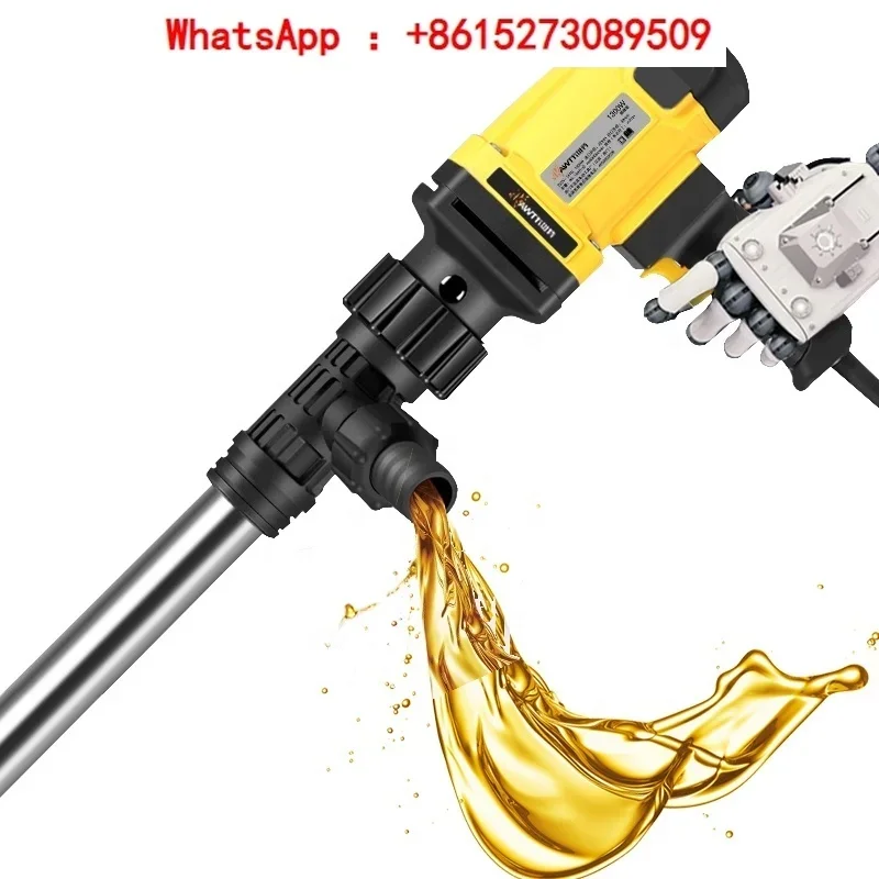 

Portable high viscosity electric drum pump, food grade 200l electric mini barrel oil rod conveying pump