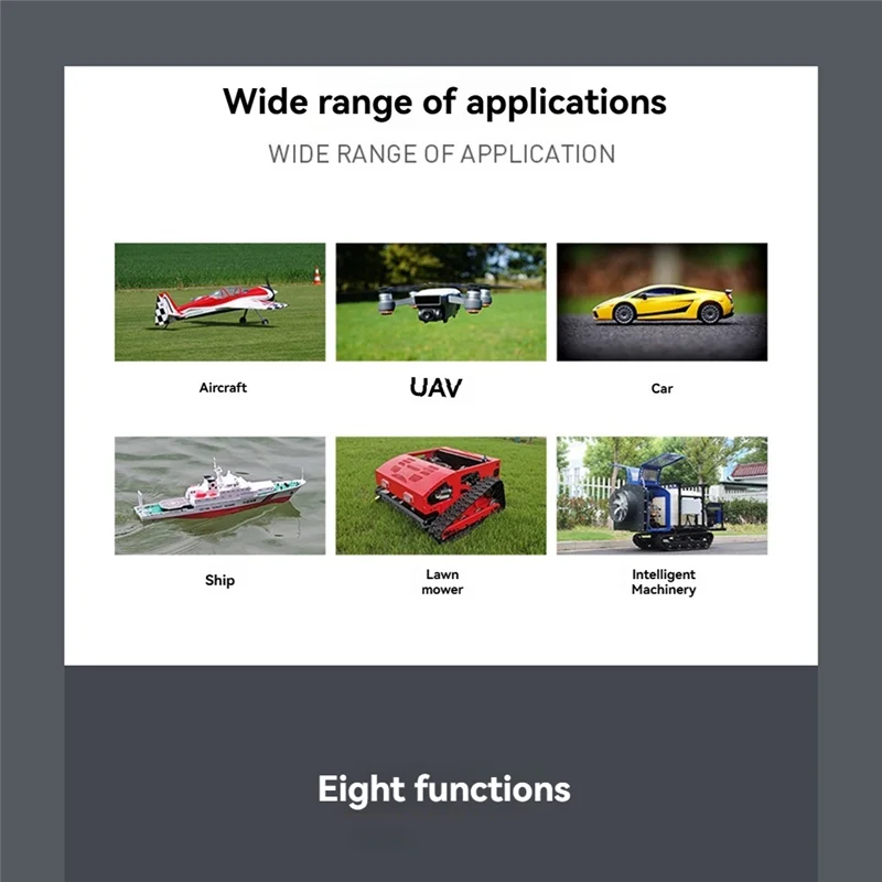 A94E-MC8B mini 2.4g 8ch rc transmissor com MC8RE-V2 receptor sistema de rádio para avião rc avião barco carro e mais mão direita