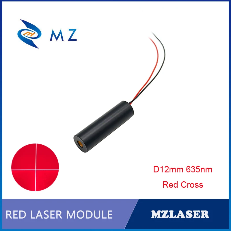 

Hot Selling Compact D12mm 635nm 5mw Red Cross Laser Diode Module APC Drive Type CW Circuit Model Industrial Grade