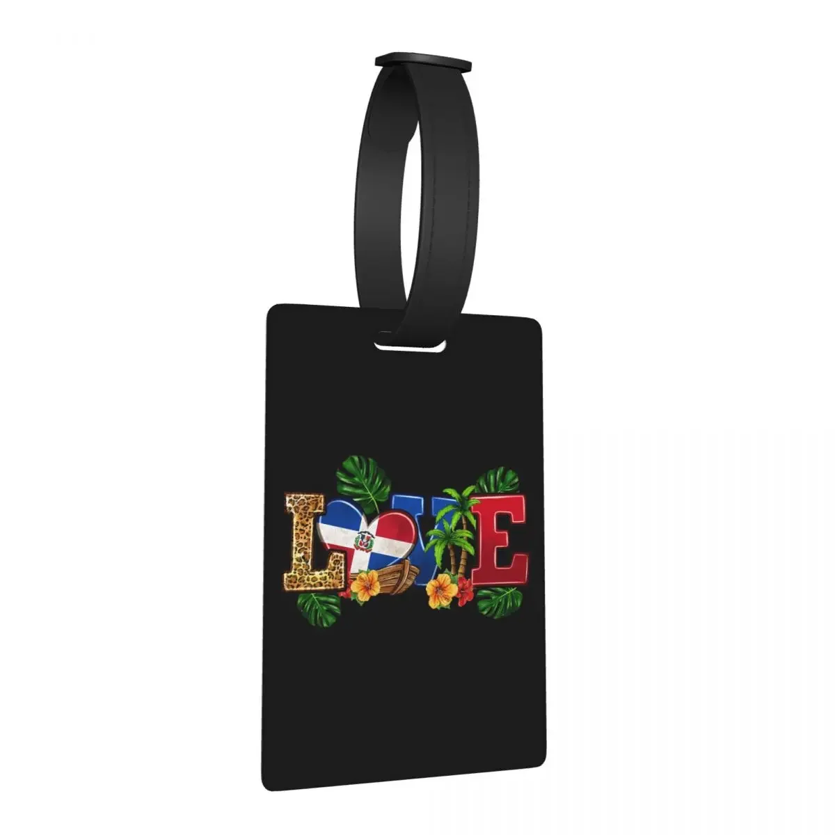 

Флаг Доминиканской Республики, багажные бирки, аксессуары для чемодана, дорожный милый багаж, посадочная бирка, держатель этикетки, идентификационное имя, адрес