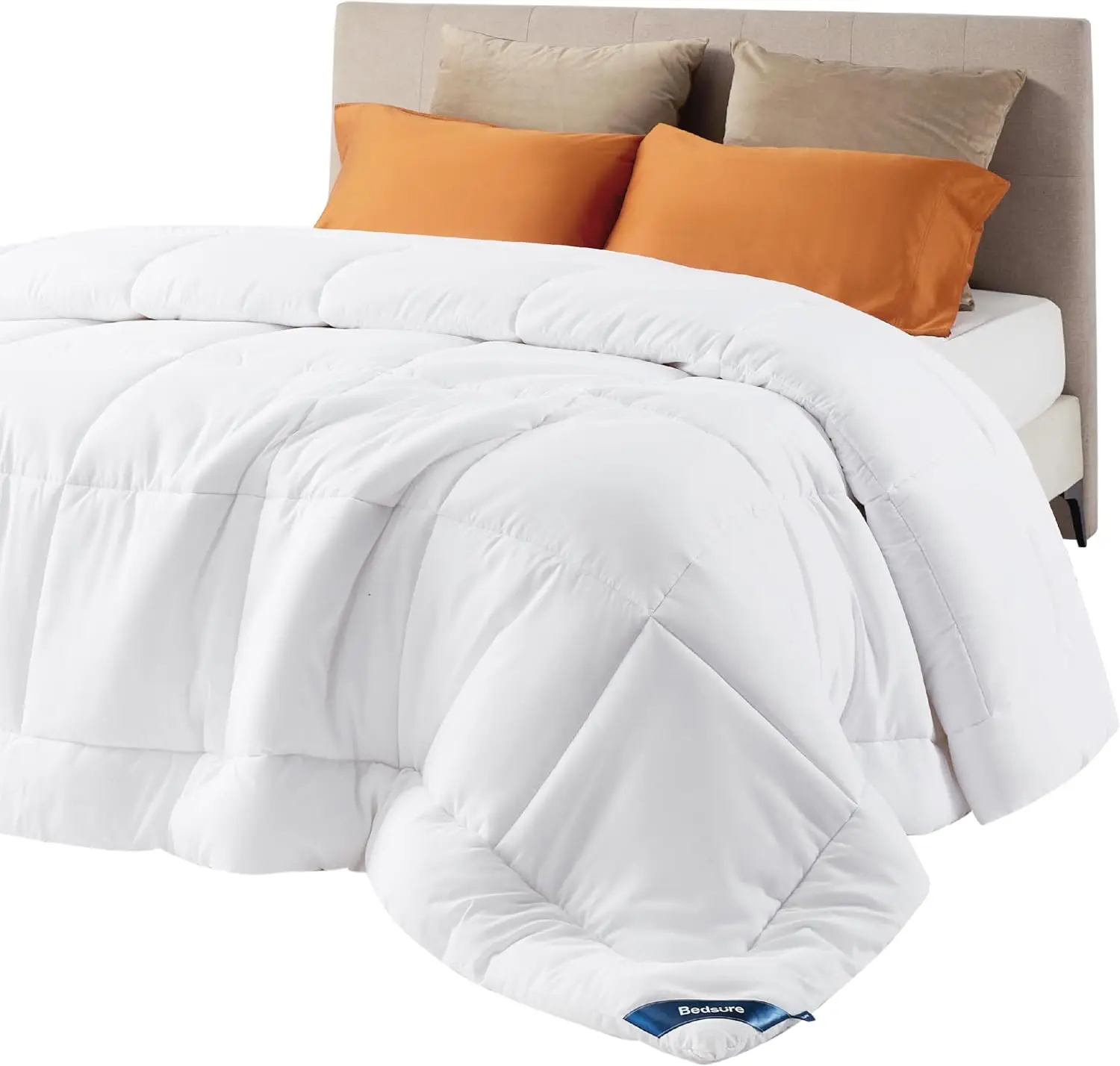 

Одеяло-вкладыш Comforter Duvet Insert - стеганое одеяло размера Queen, всесезонное, мягкое, с наполнителем из искусственного пуха, для кровати.