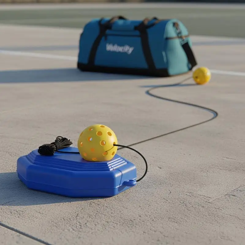 Pickleball Trainer Ball with String Hands Free Rebound Trainer for All Level Players Improve Consistency Anywhere