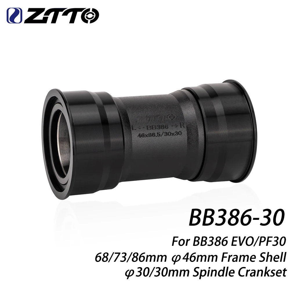 ZTTO BB386 EVO PF30 30 Press Fit Bottom Bracket Axle For MTB Road Bike F5A Rotor 3D BB K Force 30mm Spindle Crankset Chainset