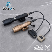 WADSN Tactical Surefir M600 M300 Airsoft Flashlight Scout Light modbutton switch Mlok Keymod Rifle White LED Hunting Weapon Lamp