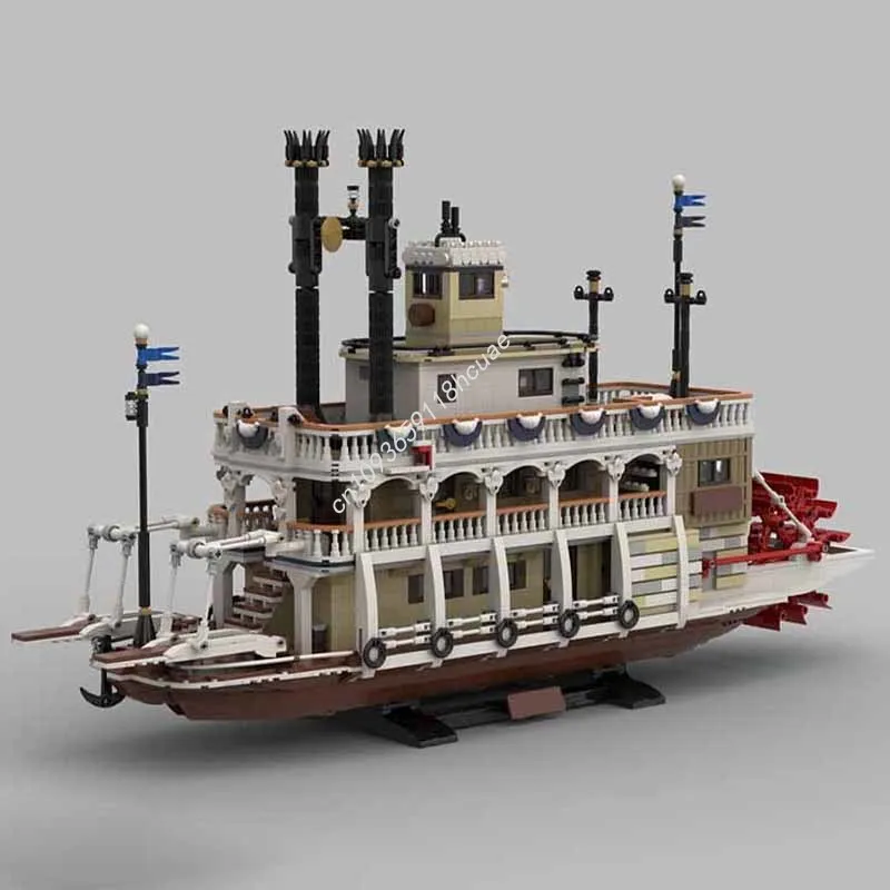 4774 個 MOC 蒸気船拡張モデルビルディングブロック建築子供クラフトおもちゃ誕生日 DIY 教育クリスマスギフト