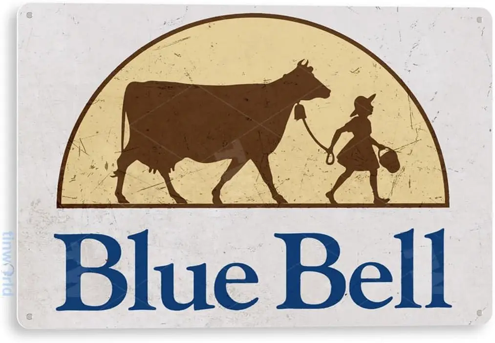 Tinworld Tin Sign Bluebell Ice Cream Rustic Store Metal Decor Kitchen Cottage Farm A820