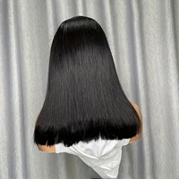 Peluca de Cabello Humano con Frente de Encaje HD 4x4 5x5, Peluca Bob sin Pegamento, Cabello Humano Liso de 10 Pulgadas, Peluca Bob Corta con Frente de Encaje HD 13x4 Pre-Depilada