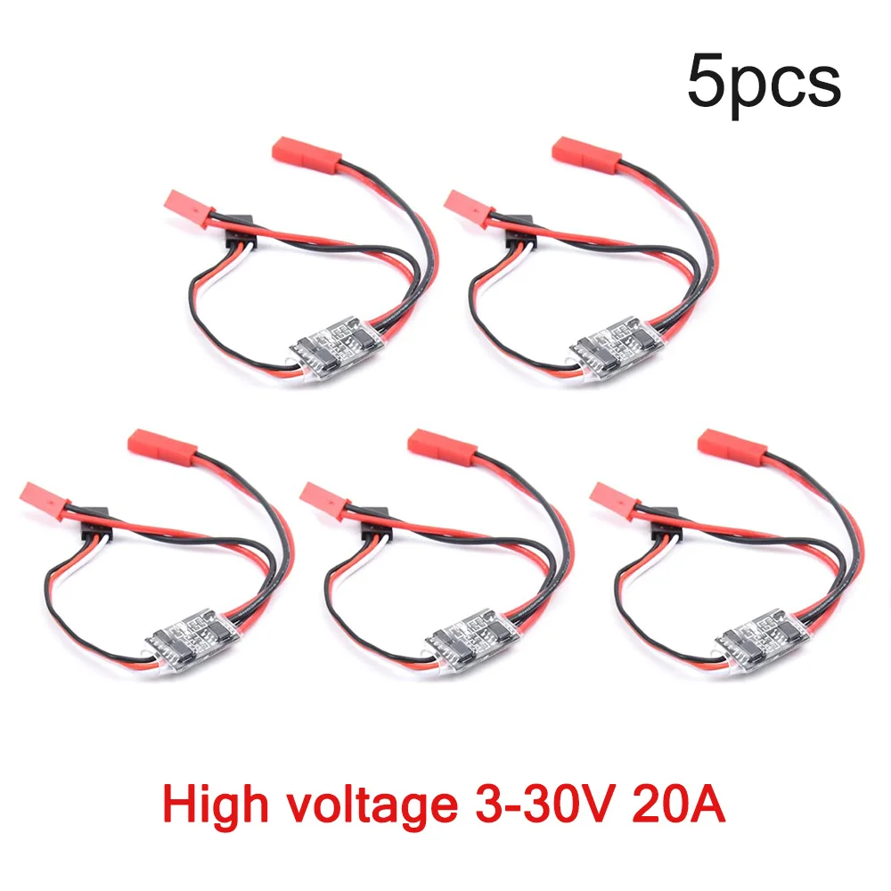 5/1 Stück Fernbedienung Ein/Aus 3-30 V RC 20 A Elektronischer Schalter für Fernbedienung Drohnen Autos LKW LED-Leuchten PWM-Signalsteuerung